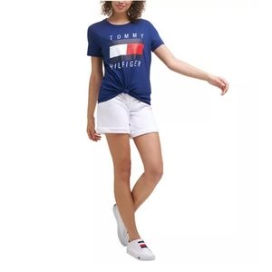 Tommy Hilfiger SportLogo Knot-Front T-Shirt